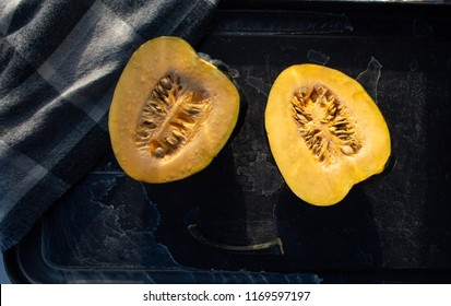 Acorn Squash Cut In Half