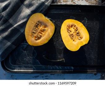 Acorn Squash Cut In Half