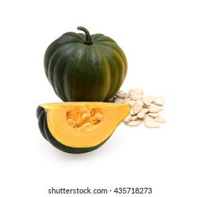 Acorn Squash Isolated On White Background