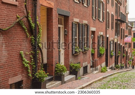 Acorn Street, Historical Street in Boston, Massachusetts