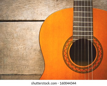 Acoustic Classical Guitar With Strings