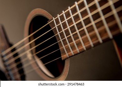 Acoustic guitar. Strings. background