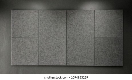 Acoustic Panel With Medium Grey