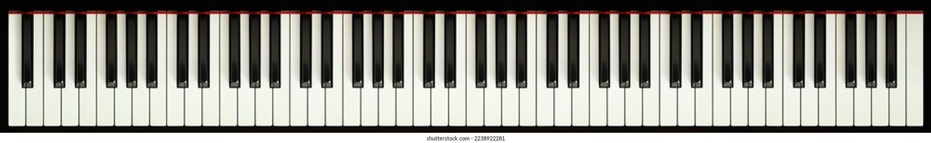 Acoustic piano keyboard, shot in natural light. - Powered by Shutterstock