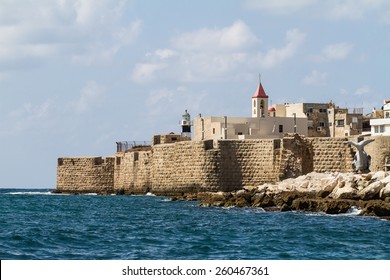 Acre Seen From The Sea, Israel