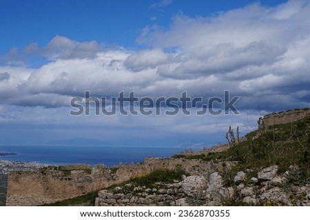 Acrocorinth, Upper Corinth, Gulf of Corinth, fortress,  medieval castle, Greece