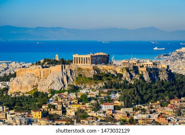 The Acropolis With The Parthenon In Athens, Greece