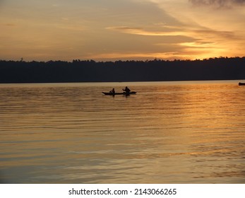 Across The Sunset In Mentawai Island