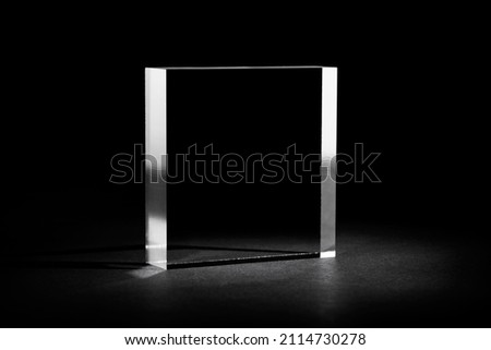 ACRYLIC BLOCK SOLID SQUARE PERSPEX ACRYLIC BLOCK. Clear Acrylic Square Block for Product Photography Prop or as Retail Display Prop Stand. Transparent Pedestal for Window Dressing Counter Display