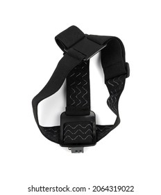 Action camera head strap isolated. Gopro accessories on white background
