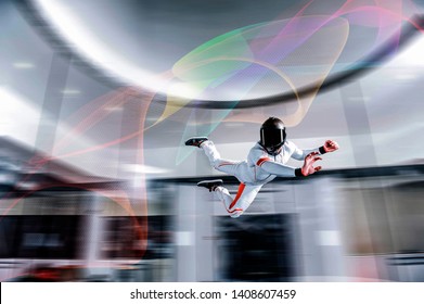 Action Gravity Paris Tourist. Levitation Action In Wind Tunnel. Indoor Sky Diving Gravity. Team Flyer. Yoga Fly In Wind Tunnel. Indoor Skydiving Banner. 