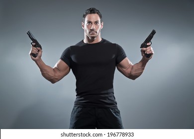 Black Man Holding Gun Crying Meme