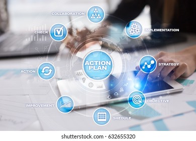 Action Plan On Virtual Screen Planning Stock Photo 702294295 | Shutterstock