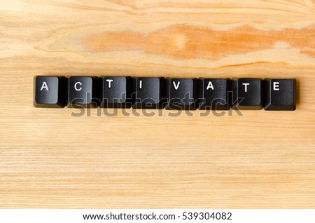 Activate word with keyboard buttons