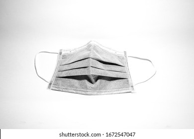 Activated Carbon Face Mask On White Background