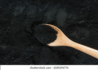 Activated Charcoal Powder Background