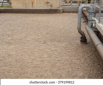 Activated Sludge Tank At A Wastewater Treatment Plant.