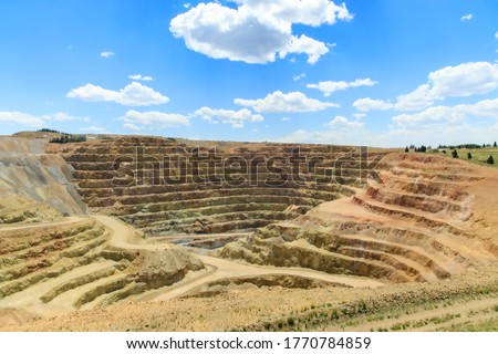 Active gold mine near Cripple Creek, Colorado, USA