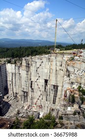 Active Granite Quarry In Barre Vermont