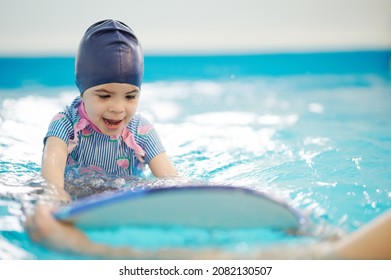 Active Kid Ride On Water Slide Board. Swimming Lessons For Child Theme