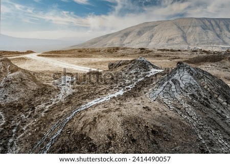 Similar – Image, Stock Photo Gravel road to Cofete on Fuerteventura