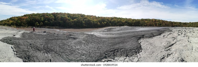 Active Mud Volcano On The Taman Peninsula