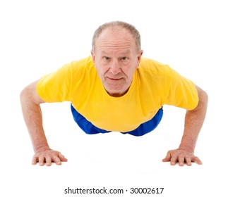 Active Senior Man Doing Push Ups Stock Photo 30002617 | Shutterstock