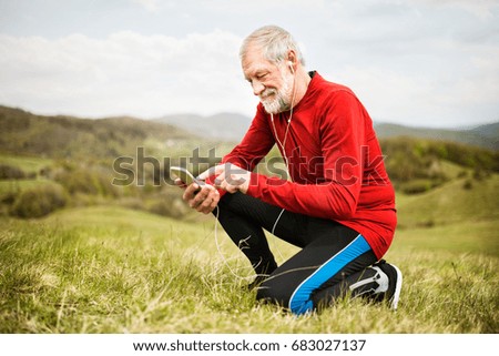 Similar – Image, Stock Photo rest Man Selfie Meadow Lie