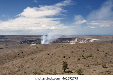 Active Volcano At Hawaii Volcanoes National Park 