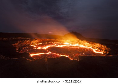 Active Volcano, Lava Lake, Erta Ale, Ethiopia
