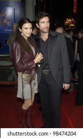 Actor DYLAN McDERMOTT & Wife SHIVA ROSE At The Los Angeles Premiere Of His New Movie Wonderland. Sept 24, 2003  Paul Smith / Featureflash