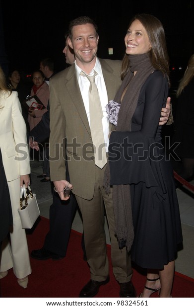 Actor Edward Burns Girlfriend Supermodel Christy Stock Photo 98324561 ...