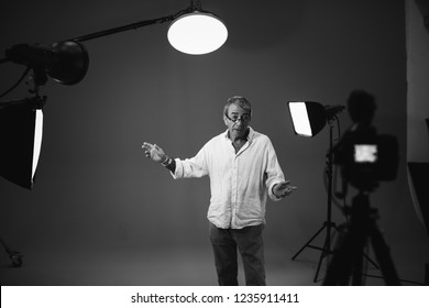 Actor In Front On The Camera In An Audition