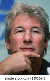 Actor Richard Gere Attends A Press-conference During The Tibet Festival In Moscow On October 26, 2004