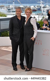 Actors George Clooney & Julia Roberts At The Photocall For 