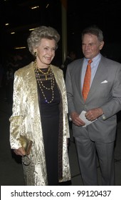 Actress DINA MERRILL & Husband Actor TED HARTLEY At The World Premiere Of Their New Movie Shade, In Hollywood. April 6, 2004