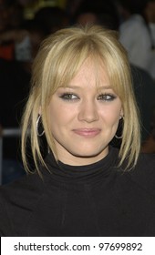 Actress HILARY DUFF At The Hollywood Premiere Of Freaky Friday. Aug 4, 2003  Paul Smith / Featureflash