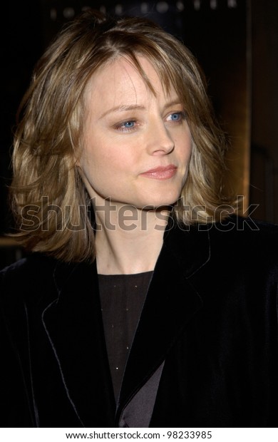 Actress Jodie Foster Los Angeles Premiere Stock Photo Edit