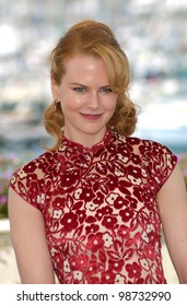 Actress NICOLE KIDMAN At The Cannes Film Festival Where Her Movie Moulin Rouge Is Opening The Festival 09MAY2001  Paul Smith/Featureflash