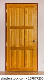 Actual Installation Wooden Door Within The Home