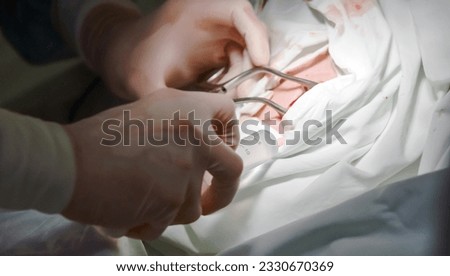 The actual operation to install a pacemaker, incision.