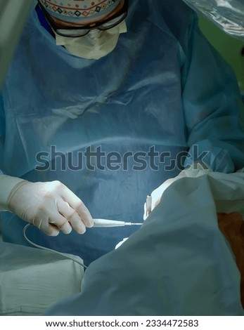 The actual operation to install a pacemaker, incision.