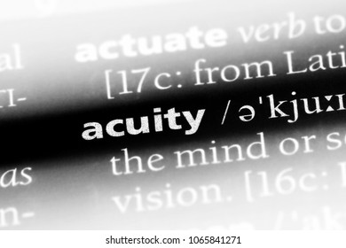 Acuity Word Dictionary Acuity Concept Stock Photo 1065841271 | Shutterstock