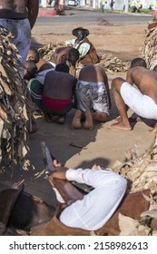 ACUPE, BRAZIL - Oct 26, 2021: The Residents Of Acupe, Santo Amaro, Bahia, Relive, In A Theatrical Way, The Struggle To End Slavery