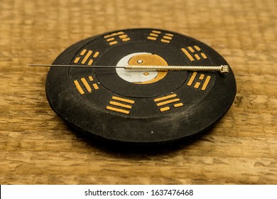 Acupuncture Needle On Chinese Taoism Symbol