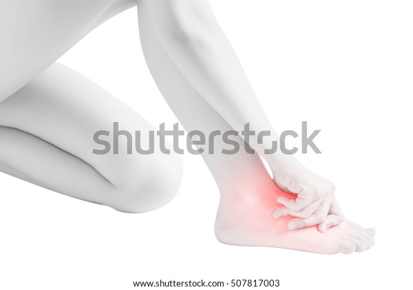 Acute Pain Woman Feet Isolated On Stock Photo (Edit Now) 507817003