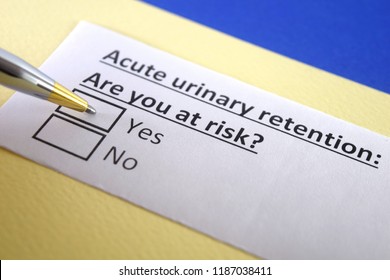 Acute Urinary Retention: Are You At Risk?