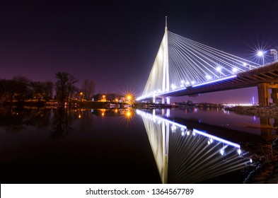 Ada Bridge In Belgrade 