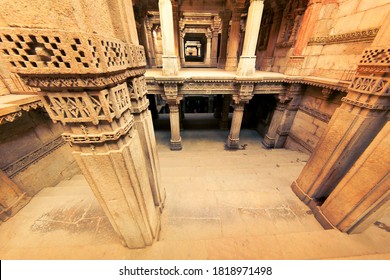 Adalaj Ki Vav - Ancient Traditional Step Well. Adalaj, Gandhinagar District, Gujarat, India