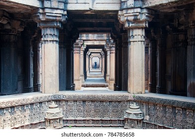 Adalaj Stepwell, Ahmedabad, Gujarat. Built In By Rana Veer Singh Of The Vaghela Dynasty In 1498. 